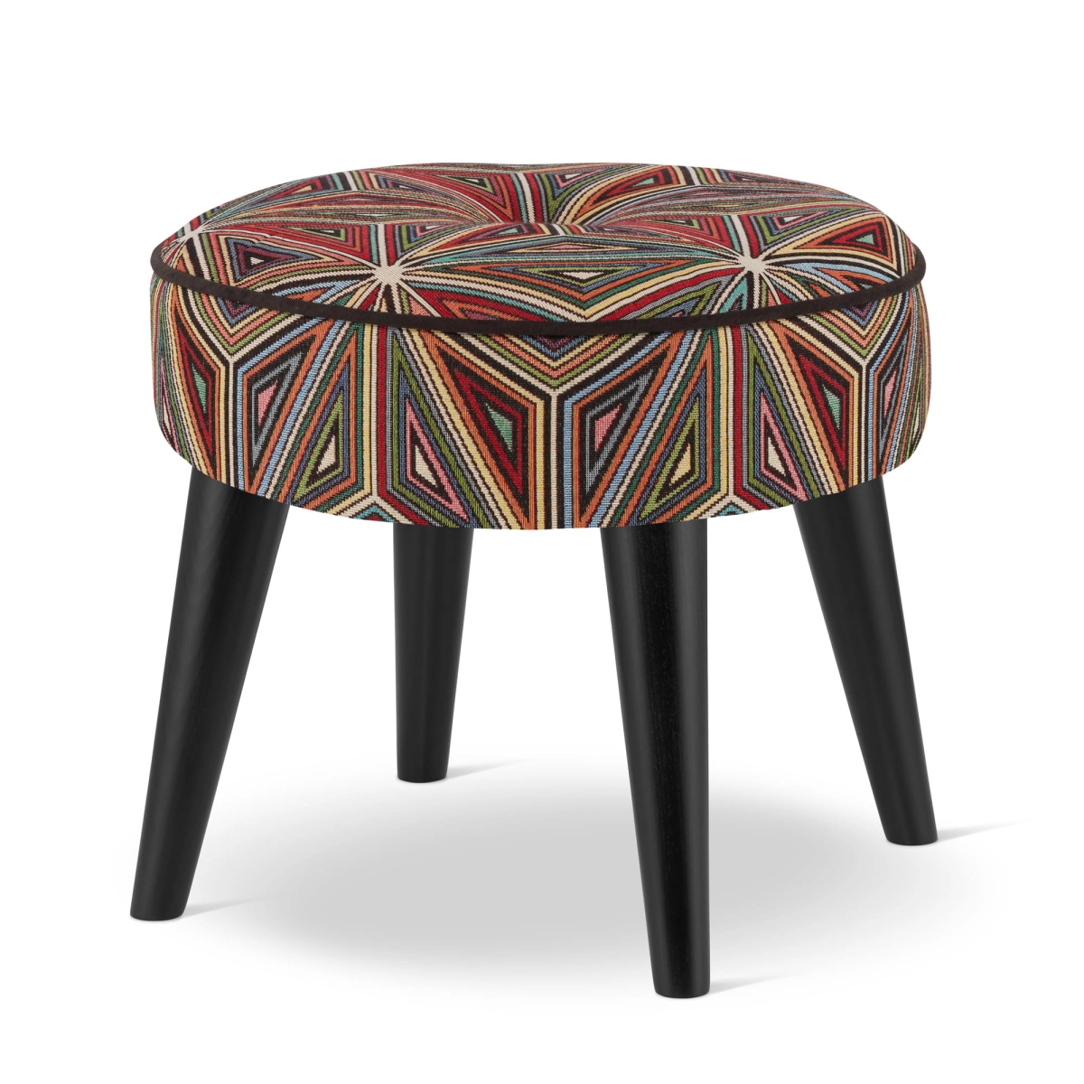 runder geometrisch gemusterter Sitzsack