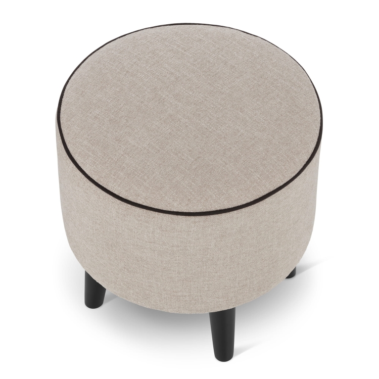 beigefarbener runder Sitzsack