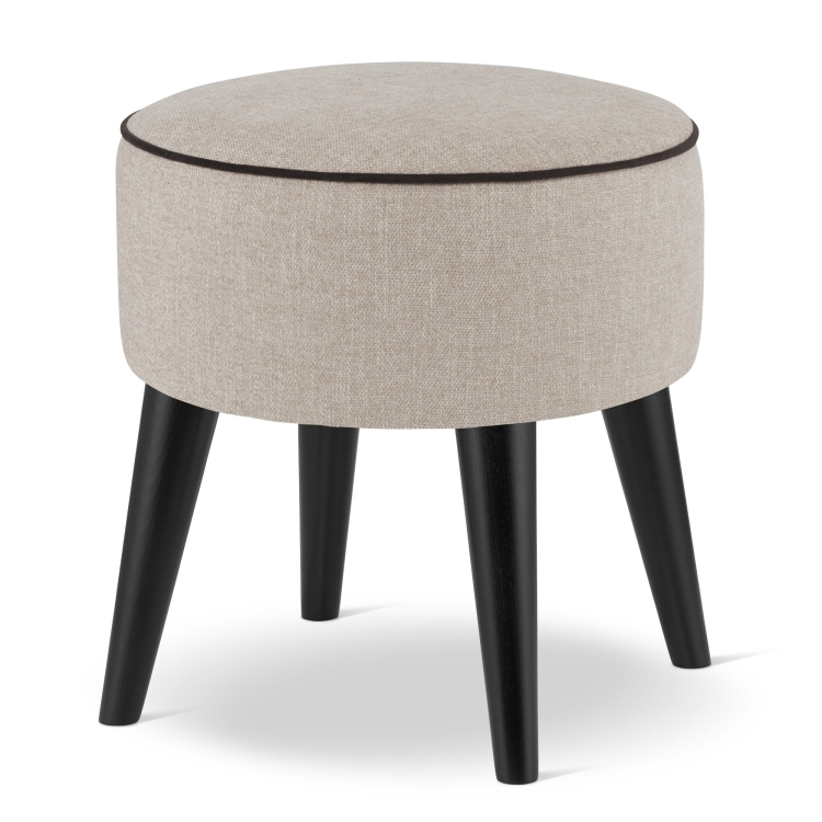 beigefarbener runder Sitzsack