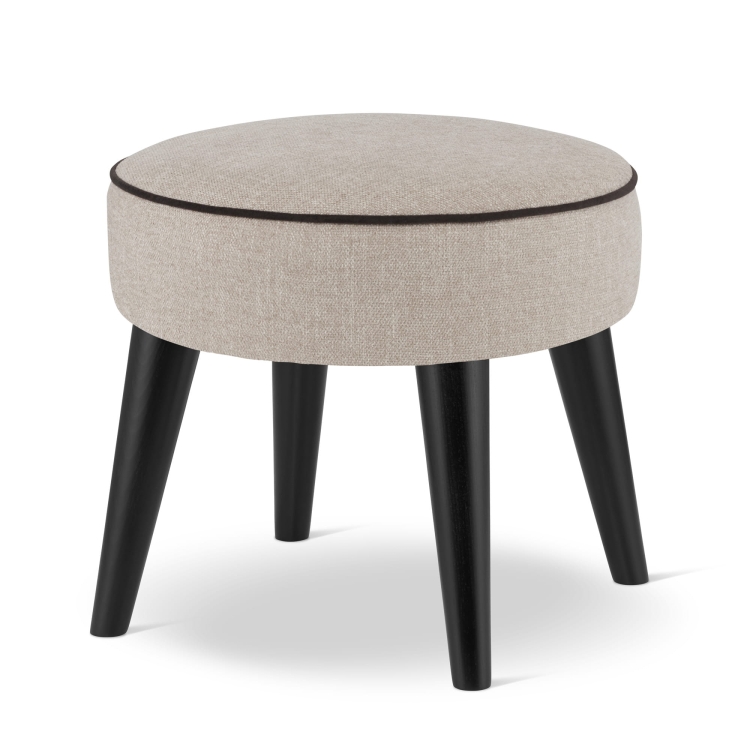 beigefarbener runder Sitzsack
