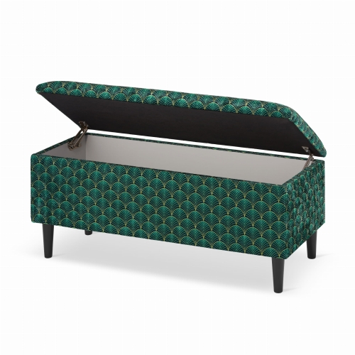 grüner Sitzsack mit Staufach