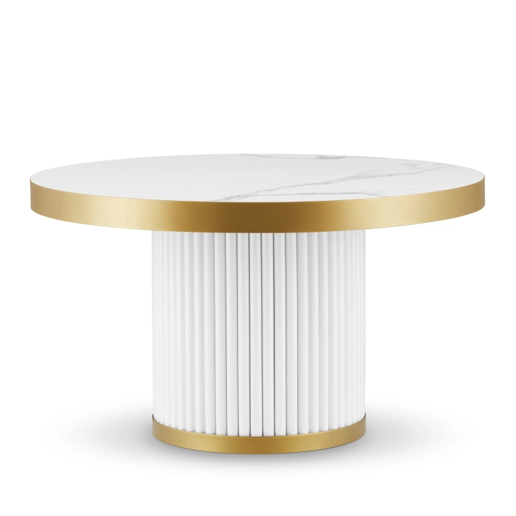Weißer Glamour Couchtisch