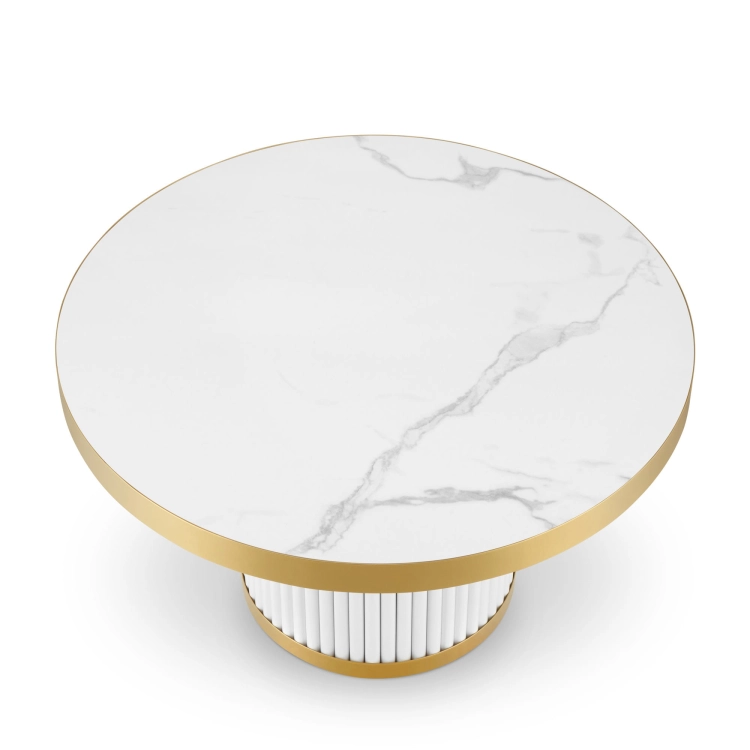 Weißer Glamour Couchtisch