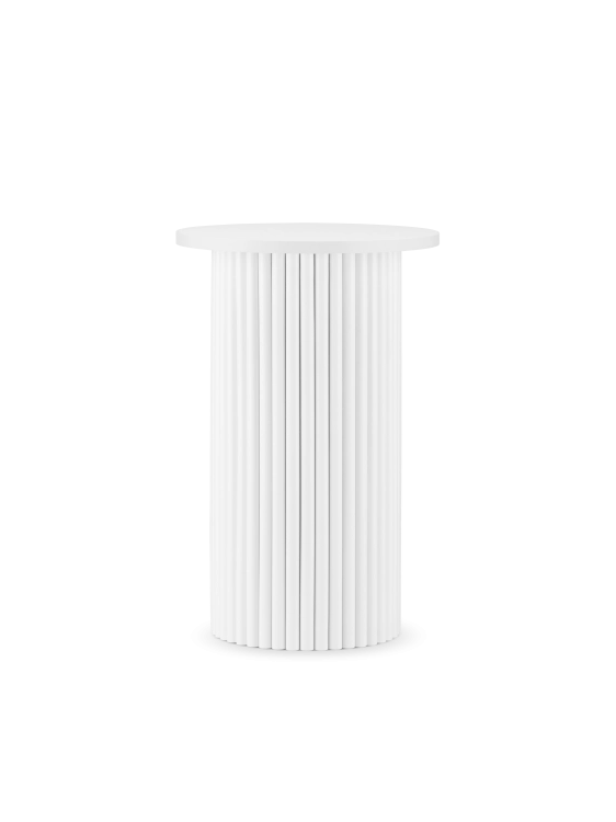 biały stolik pomocniczy