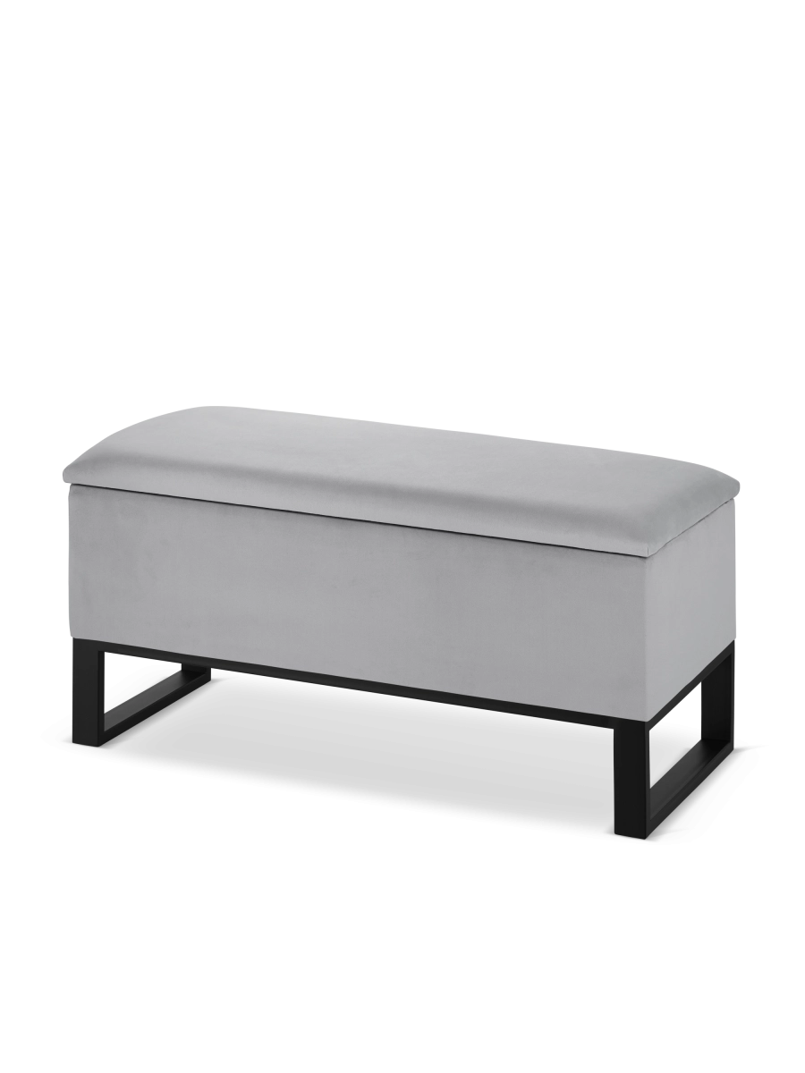 grauer Sitzsack mit Staufach