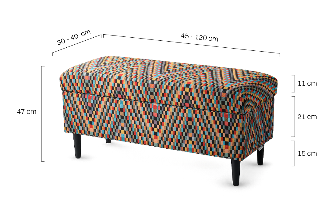 Sitzpuff mit Stauraum
