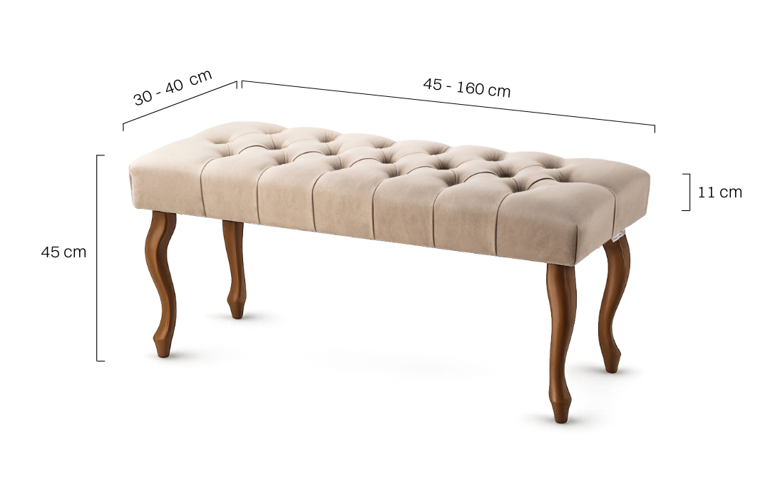 Elegante gesteppte Bank in Latte – ein funktionales und stilvolles Möbelstück für Ihr Zuhause oder Ihr Büro