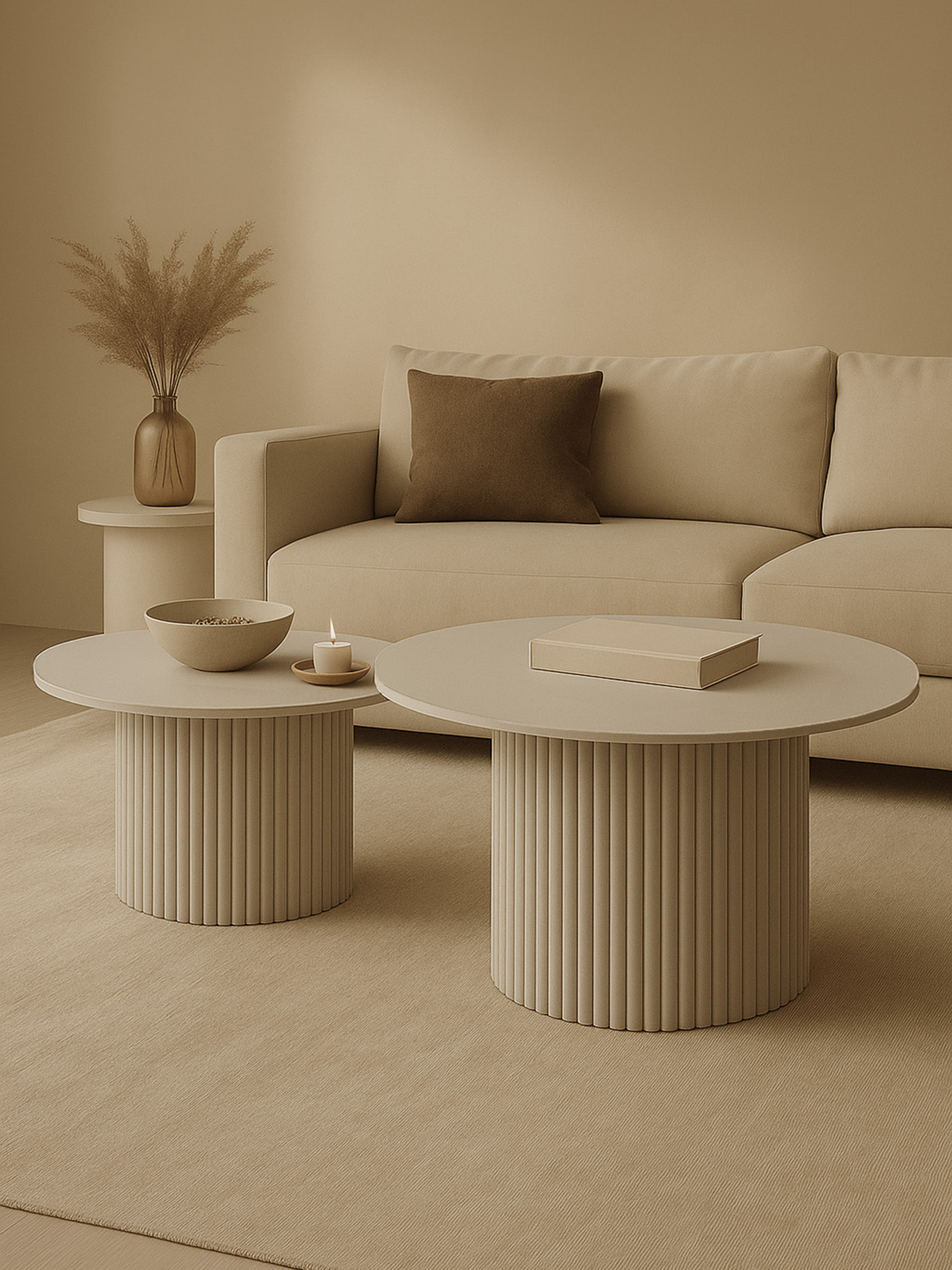 Couchtisch-Set Milos kaschmir