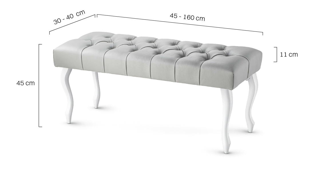 Graue, gesteppte Ledercouch im Chesterfield-Stil, für das Wohnzimmer oder den Flur